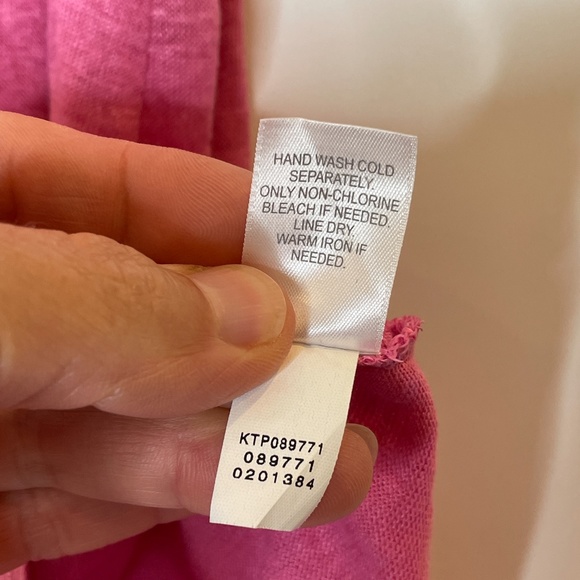 J. Jill pink sleeveless 100% linen top - Picture 4 of 9